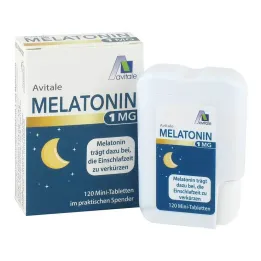 Melatonín 1 mg mini tablety v dávkovači, 120 ks