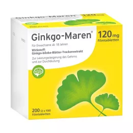 GINKGO-MAREN 120 mg filmom obalené tablety, 200 ks