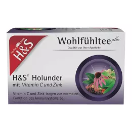 H&S Baza s vitamínom C a zinkovými filtračnými vreckami, 20X2,5 g