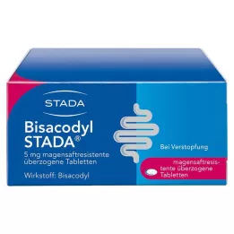 BISACODYL STADA 5 mg gastrorezistentné obalené tablety, 100 ks