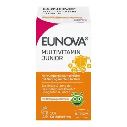 Eunova Junior žuvacie tablety s pomarančovou príchuťou, 100 ks