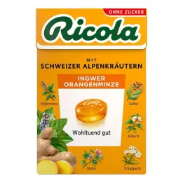 RICOLA o.Z.Box Zázvorové mätové bonbóny, 50 g