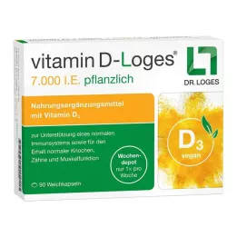 VITAMIN D-LOGES 7 000 IU bylinný týždenný depot, 90 ks