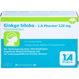 GINKGO BILOBA-1A Pharma 120 mg filmom obalené tablety, 30 ks