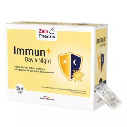 IMMUN+ DAY & Vrecúško nočných kapsúl na 28 dní, 56X4 ks
