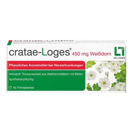 cratae-Loges 450 mg filmom obalené tablety z hlohu, 50 ks