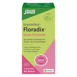 FLORADIX Železné tablety kyseliny listovej, 84 ks