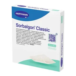 Sorbalgon Classic 10x10 cm alginátový obklad vápenatý, 10 ks