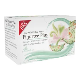 H&S Figurový čaj Plus so zinkovým a selénovým filtračným vreckom, 20X1,5 g