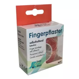 UM EASYPLAST Náplasť na prsty samolepiaca 2,5 cm x 5 m červená, 1 kus
