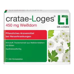 cratae-Loges 450 mg filmom obalené tablety z hlohu, 200 ks