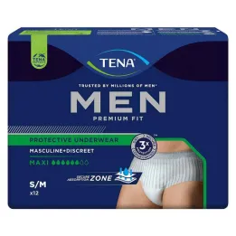 TENA® MEN PREMIUM FIT Nohavice Maxi S/M na inkontinenciu, 12 kusov