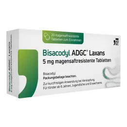 Bisacodyl ADGC® Laxans 5 mg gastrorezistentné tablety, 20 ks