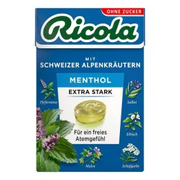 Ricola bez cukru box mentolové extra silné sladkosti, 50 g