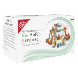 H&amp;S Zimný čaj Organické filtračné vrecko na jablkové korenie (20 x 2,0 g)
