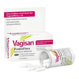 Vagisan Probioflora baktérie mliečneho kvasenia tvrdé kapsuly, 8 kusov