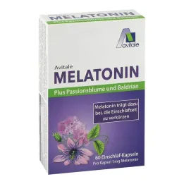 Melatonín + mučenka + valeriána kapsule, 60 ks