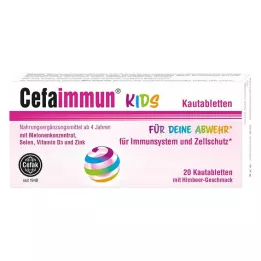 CEFAIMMUN KIDS Žuvacie tablety, 20 ks