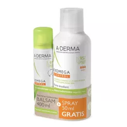 A-DERMA Promo Kit EXOMEGA CONTROL Balzam+sprej, 1 ks