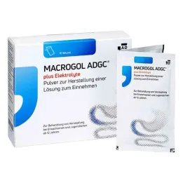 Makrogol ADGC® plus elektrolyty v prášku pre H.e.L. na odber, 10 ks