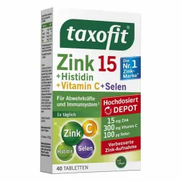 Taxofit zinok + histidín + selén depotné tablety, 40 ks