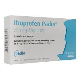 Ibuprofen Pedia 75 mg čapíky, 10 ks