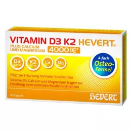VITAMIN D3 K2 Hevert plus Ca Mg 4000 IE/2 kapsuly, 60 ks