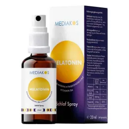 MELATONIN ASHWAGANDHA Mediakos Spray Spray vegánsky 20 ml sprej, 20 ml