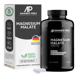 Magnesium Malate 3000 mg vegánske tablety, 180 ks