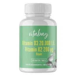 Vitamín D3 Depot 20 000 IU + Vitamín K2 200 mg tablety (180 kusov)