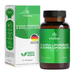 Kyselina R-alfa lipoová 300 mg s kapsulami kyseliny tioktovej, 120 kusov