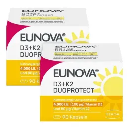 Eunova Duoprotect D3 + K2 4000 I.U. / 80 µg kapsuly, 2x90 ks