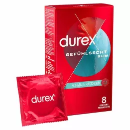 DUREX Skutočne pôsobiace tenké kondómy, 8 kusov