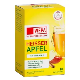 Wepa horké jablko + vitamín C v prášku, 10X10 g