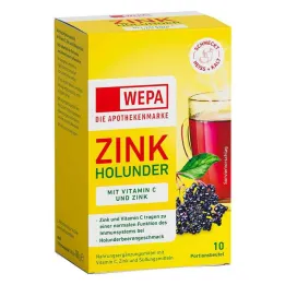Wepa baza zinková + vitamín C + zinkový prášok bez cukru, 10x10 g