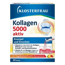Klosterfrau Collagen 5000 aktívne granulované tyčinky, 20 kusov