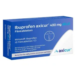 Ibuprofen axicur® 400 mg akútne filmom obalené tablety, 10 ks