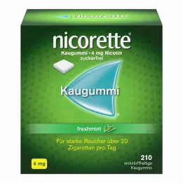 nicorette® žuvačka freshmint, 4 mg nikotínu, 210 kusov