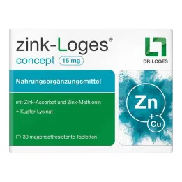 Zinc-Loges concept 15 mg gastrorezistentné tablety, 30 ks