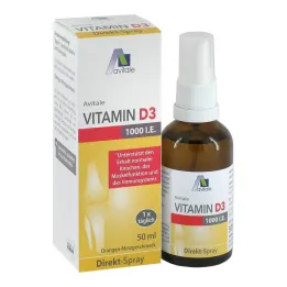 Vitamín D3 1000 IU priamy sprej, 50 ml
