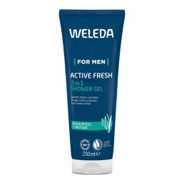 Weleda for Men Active Fresh sprchový gél 3v1, 200 ml