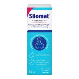Silomat tlmivý kašeľ pentoxyverín 19 mg/ml kvapky, 30 ml