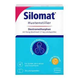 Silomat tlmiaci kašeľ dextrometorfan s medovou príchuťou, 20 ks