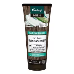 KNEIPP MEN 3v1 sprcha fresh & sensitive, 200 ml