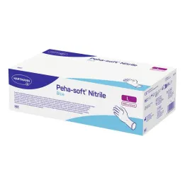 Peha-Soft nitrilové modré vyšetrovacie rukavice nesterilné pf L, 150 kusov