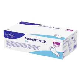 Peha-Soft nitrilové modré vyšetrovacie rukavice nesterilné pf XL, 150 kusov