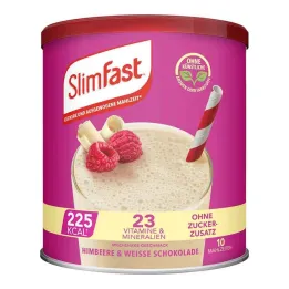 Slim Fast prášok malina + biela čokoláda, 365 g