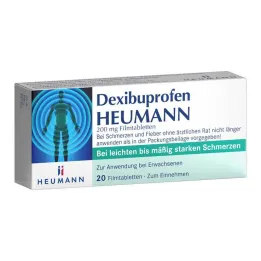 Dexibuprofen Heumann 200 mg filmom obalené tablety, 20 ks