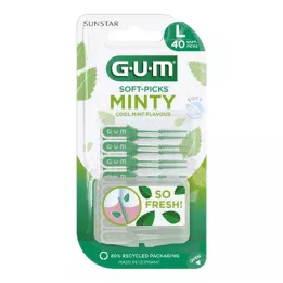 GUM SOFT-PICKS MINTY veľký, 40 kusov