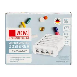 Wepa 7-dňový kompaktný týždenník biely, 1 ks